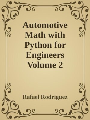 cover image of Automotive Math with Python for Engineers, Volume 2